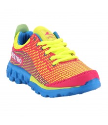 Vostro Sports Shoes Jetfuse Girl Pink Yellow VSS0019